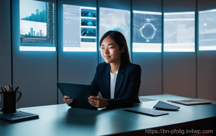 경력 전환을 위한 포트폴리오 디자인 팁 - **Prompt:** A diverse group of young professionals, casually dressed yet looking determined, stand a...