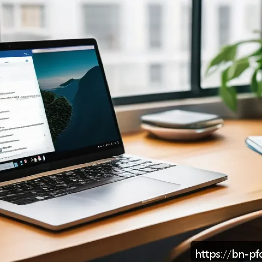 비즈니스 전문가를 위한 포트폴리오 경력 전략 - A professional Bengali digital portfolio workspace scene, featuring a modern laptop screen displayin...